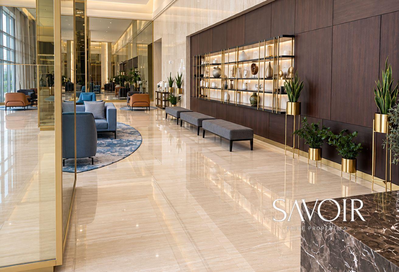 Bellevue Tower 1 | Burj Khalifa view | Unfurnished photo 16