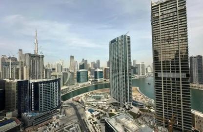Apartment - Studio - 1 Bathroom for rent in Peninsula Two - Peninsula - Business Bay - Dubai
