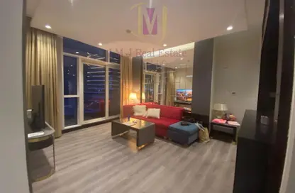 شقة - 2 غرف نوم - 3 حمامات للايجار في برج أبر كريست - وسط مدينة دبي - دبي