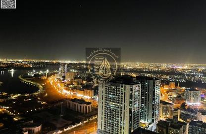 Apartment - 3 Bedrooms - 4 Bathrooms for rent in Corniche Tower - Ajman Corniche Road - Ajman