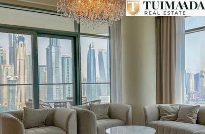 Apartment - 3 Bedrooms - 3 Bathrooms for rent in Marina Vista Tower 2 - Marina Vista - Emaar Beachfront - Dubai Harbour - Dubai