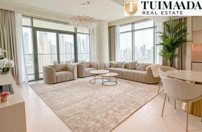 Apartment - 3 Bedrooms - 3 Bathrooms for rent in Marina Vista Tower 2 - Marina Vista - Emaar Beachfront - Dubai Harbour - Dubai
