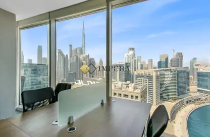 Office Space - Studio - 2 Bathrooms for rent in The Binary Tower - Business Bay - Dubai