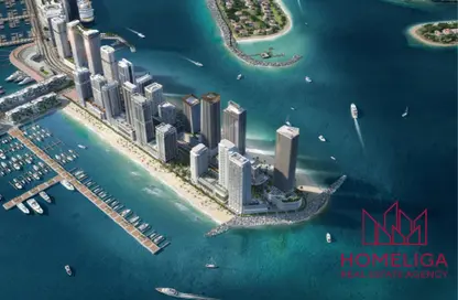 Apartment - 2 Bedrooms - 2 Bathrooms for sale in Beachgate by Address - EMAAR Beachfront - Dubai Harbour - Dubai