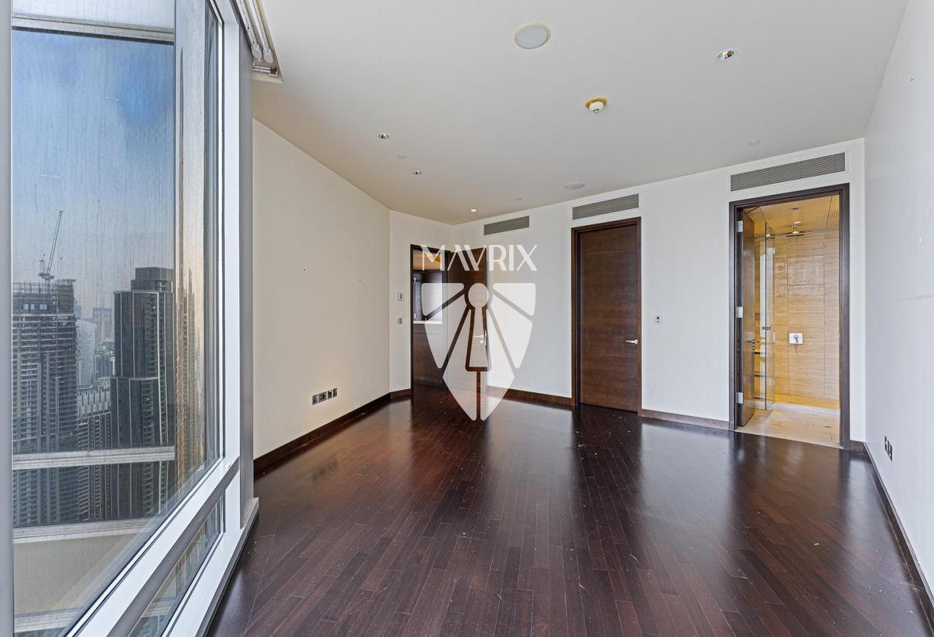 High Floor | Partial Fountain View | Unfurnished photo 9