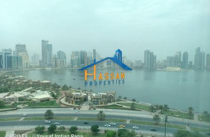 Office Space - Studio - 2 Bathrooms for rent in Business Tower - Al Majaz 2 - Al Majaz - Sharjah
