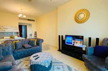 Apartment - 1 Bedroom - 2 Bathrooms for rent in Orient Tower 1 - Orient Towers - Al Bustan - Ajman
