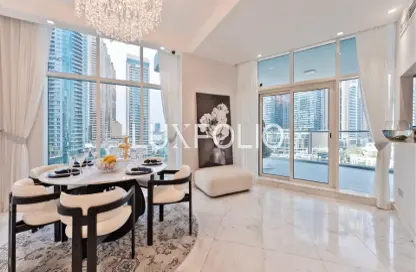 شقة - 3 غرف نوم - 4 حمامات للايجار في ترايدنت ماريناسكيب - دبي مارينا - دبي