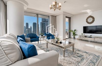 Apartment - 2 Bedrooms - 3 Bathrooms for rent in Boulevard Point - Downtown Dubai - Dubai