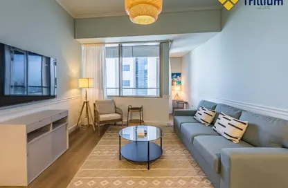 شقة - غرفة نوم - 2 حمامات للايجار في أوشن هايتس - دبي مارينا - دبي