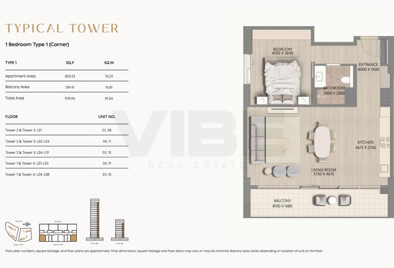 Large 1 Bed I Lagoon View I Genuine Resale