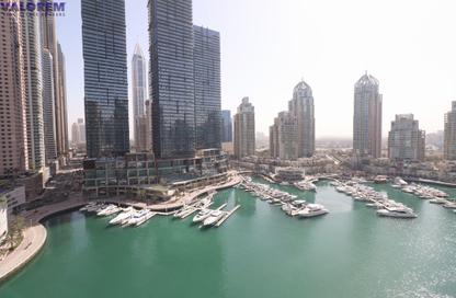 Apartment - 1 Bedroom - 2 Bathrooms for rent in Iris Blue - Dubai Marina - Dubai