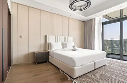 شقة - غرفة نوم - 2 حمامات للايجار في برج النبلاء - الخليج التجاري - دبي