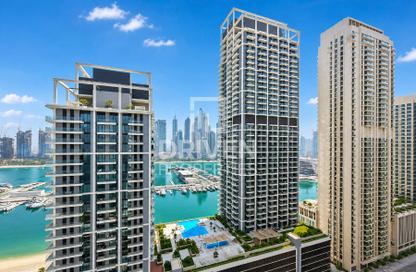 Apartment - 1 - 1 for rent in Grand Bleu Tower 2 - Grand Bleu - Emaar Beachfront - Dubai Harbour - Dubai