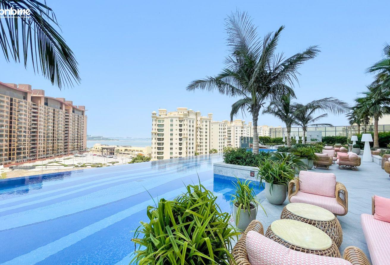 Palm Tower Studio | Furnished | Panoramic Sea View photo 5