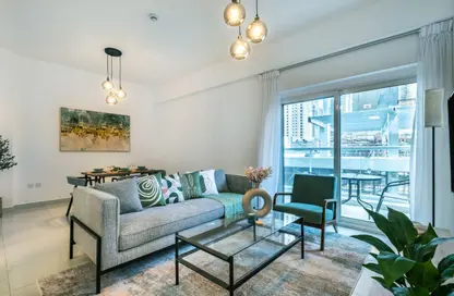 شقة - غرفة نوم - 2 حمامات للايجار في برج كنتننتال - دبي مارينا - دبي