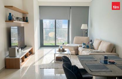 Apartment - 1 - 2 for sale in Blue Waves Tower - Dubai Land Residence Complex - Dubai