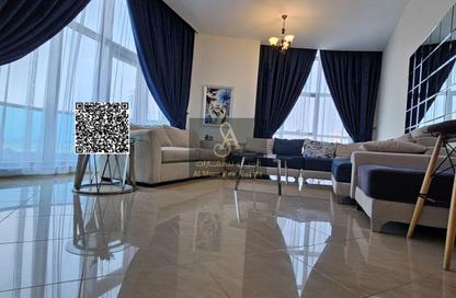 Apartment - 2 Bedrooms - 2 Bathrooms for rent in Corniche Tower - Ajman Corniche Road - Ajman