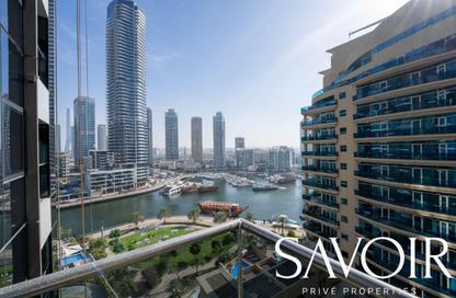 Apartment - Studio - 1 Bathroom for rent in Sparkle Tower 2 - Sparkle Towers - Dubai Marina - Dubai
