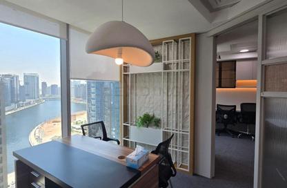 Business Centre - Studio - 2 Bathrooms for rent in The Binary Tower - Business Bay - Dubai