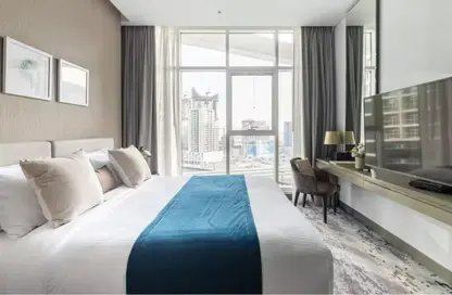 Apartment - Studio - 1 Bathroom for rent in Damac Maison Prive B - Damac Maison Prive - Business Bay - Dubai