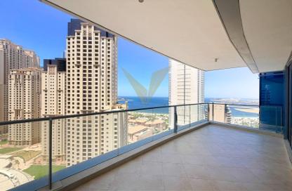 Apartment - 3 Bedrooms - 4 Bathrooms for rent in Trident Grand Residence - Dubai Marina - Dubai