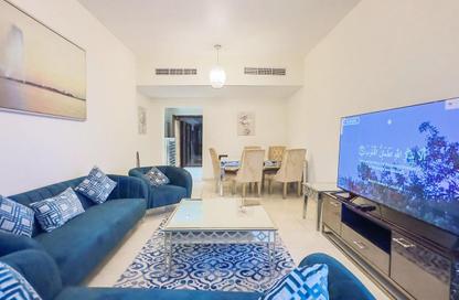Apartment - 3 Bedrooms - 2 Bathrooms for rent in Beach Tower 1 - Al Khan Lagoon - Al Khan - Sharjah