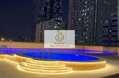 شقة - 2 غرف نوم - 3 حمامات للايجار في برج الأندلس 2 - النهدة - الشارقة