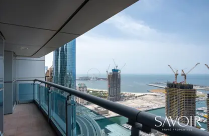 شقة - 2 غرف نوم - 2 حمامات للايجار في برج الأميرة - دبي مارينا - دبي