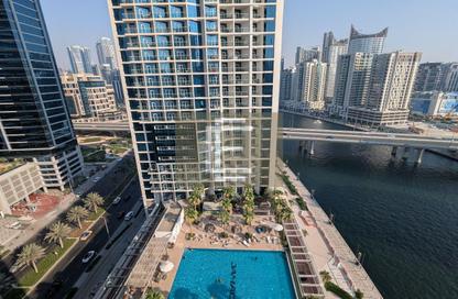 Apartment - Studio - 1 for rent in Damac Maison Prive B - Damac Maison Prive - Business Bay - Dubai