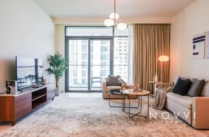 شقة - غرفة نوم - 2 حمامات للايجار في برج Marina Vista 1 - مارينا فيستا - إعمار بيتشفرونت - دبي هاربور - دبي