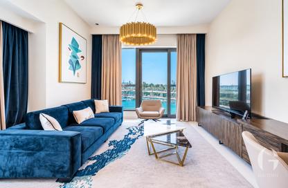 Apartment - 1 - 2 for rent in Palm View - Dubai Media City - Dubai