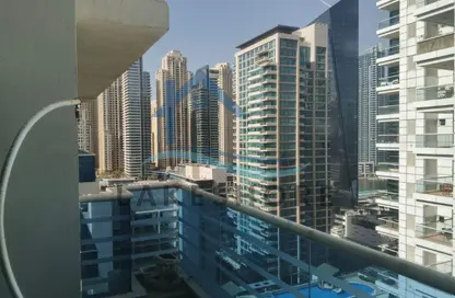 شقة - 2 غرف نوم - 2 حمامات للايجار في برج كاسكيد - دبي مارينا - دبي