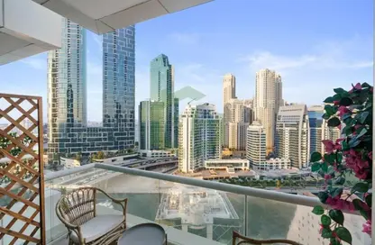 Apartment - 3 Bedrooms - 4 Bathrooms for rent in KG Tower - Dubai Marina - Dubai