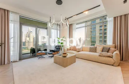 Apartment - 3 Bedrooms - 3 Bathrooms for rent in Marina Vista Tower 2 - Marina Vista - Emaar Beachfront - Dubai Harbour - Dubai