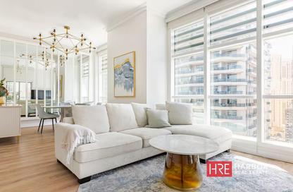 Apartment - 1 - 2 for rent in Zumurud Tower - Dubai Marina - Dubai