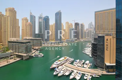 شقة - 2 غرف نوم - 2 حمامات للايجار في A برج سيلفرين - سيلفيرين - دبي مارينا - دبي