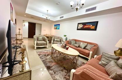 Apartment - 1 Bedroom - 2 Bathrooms for rent in Beach Tower 2 - Al Khan Lagoon - Al Khan - Sharjah