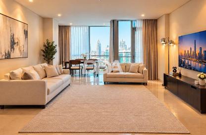 Apartment - 1 - 1 for rent in LIV Waterside - Dubai Marina - Dubai