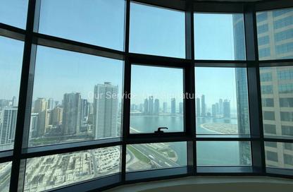 Apartment - 3 Bedrooms - 4 Bathrooms for rent in Al Waleed Tower - Al Qasba - Sharjah