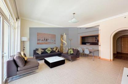 Apartment - 2 - 3 for rent in Al Das - Shoreline Apartments - Palm Jumeirah - Dubai