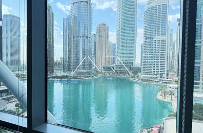 Office Space - Studio - 4 Bathrooms for rent in Indigo Icon - JLT Cluster F - Jumeirah Lake Towers - Dubai