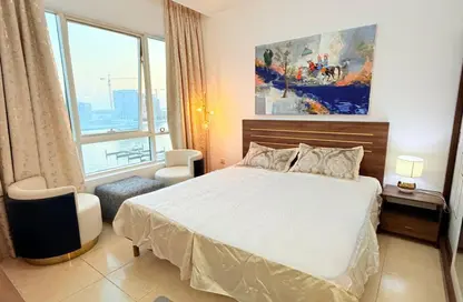 Apartment - 2 Bedrooms - 2 Bathrooms for rent in Beach Tower 1 - Al Khan Lagoon - Al Khan - Sharjah
