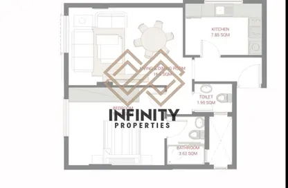شقة - غرفة نوم - 2 حمامات للبيع في قرية الاميرة - الياسمين - عجمان