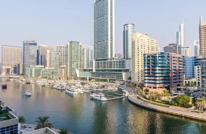Apartment - 3 Bedrooms - 3 Bathrooms for rent in Marina Wharf 2 - Marina Wharf - Dubai Marina - Dubai