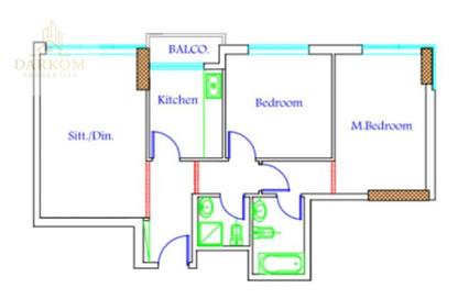 Apartment - 2 Bedrooms - 2 Bathrooms for sale in Mandarin Towers - Garden City - Ajman