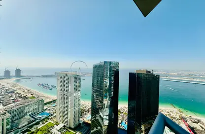 Apartment - 4 Bedrooms - 6 Bathrooms for rent in Al Fattan Marine Tower - Al Fattan Marine Towers - Jumeirah Beach Residence - Dubai