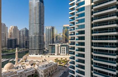 Apartment - 1 Bedroom - 2 Bathrooms for rent in Manchester Tower - Dubai Marina - Dubai