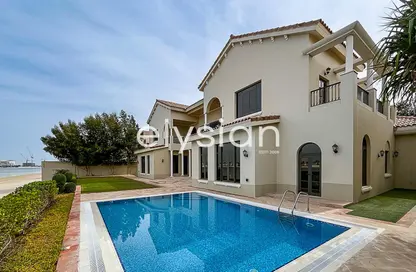 Villa - 5 Bedrooms - 7 Bathrooms for rent in Signature Villas Frond E - Signature Villas - Palm Jumeirah - Dubai