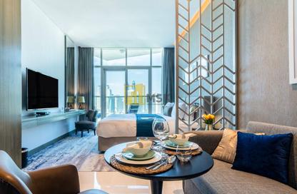 Apartment - Studio - 1 for rent in Damac Maison Prive A - Damac Maison Prive - Business Bay - Dubai Apartment - Studio - 1 for rent in Damac Maison Prive A - Damac Maison Prive - Business Bay - Dubai
